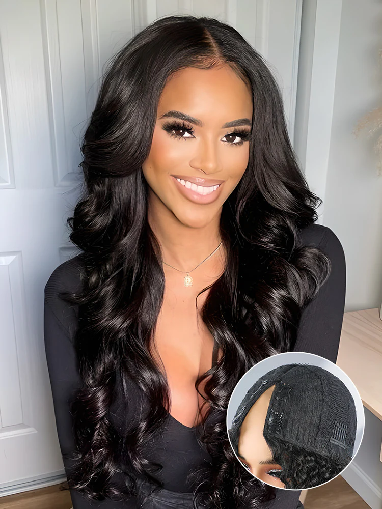 CurlyMe Body Wave Human Hair V Part Wig Glueless No Lace Same as Thin Part Wig - Image 6